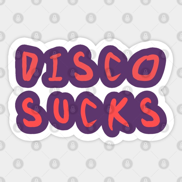 disco sucks Sticker by Amberstore